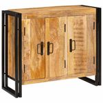 Casa si Gradina - Mobilier - Comode si corpuri - Comode - Bufet cu raft Altele cu depozitare cu usa Maro 80 x 33 x 70 cm Lemn masiv de mango - Infinity.ro