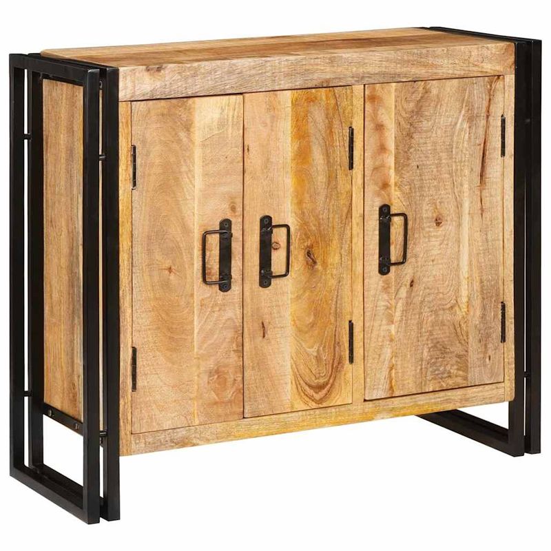 Casa si Gradina - Mobilier - Comode si corpuri - Comode - Bufet cu raft Altele cu depozitare cu usa Maro 80 x 33 x 70 cm Lemn masiv de mango - Infinity.ro
