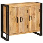 Casa si Gradina - Mobilier - Comode si corpuri - Comode - Bufet cu raft Altele cu depozitare cu usa Maro 80 x 33 x 70 cm Lemn masiv de mango - Infinity.ro