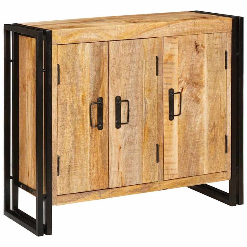 Casa si Gradina - Mobilier - Comode si corpuri - Comode - Bufet cu raft Altele cu depozitare cu usa Maro 80 x 33 x 70 cm Lemn masiv de mango - Infinity.ro
