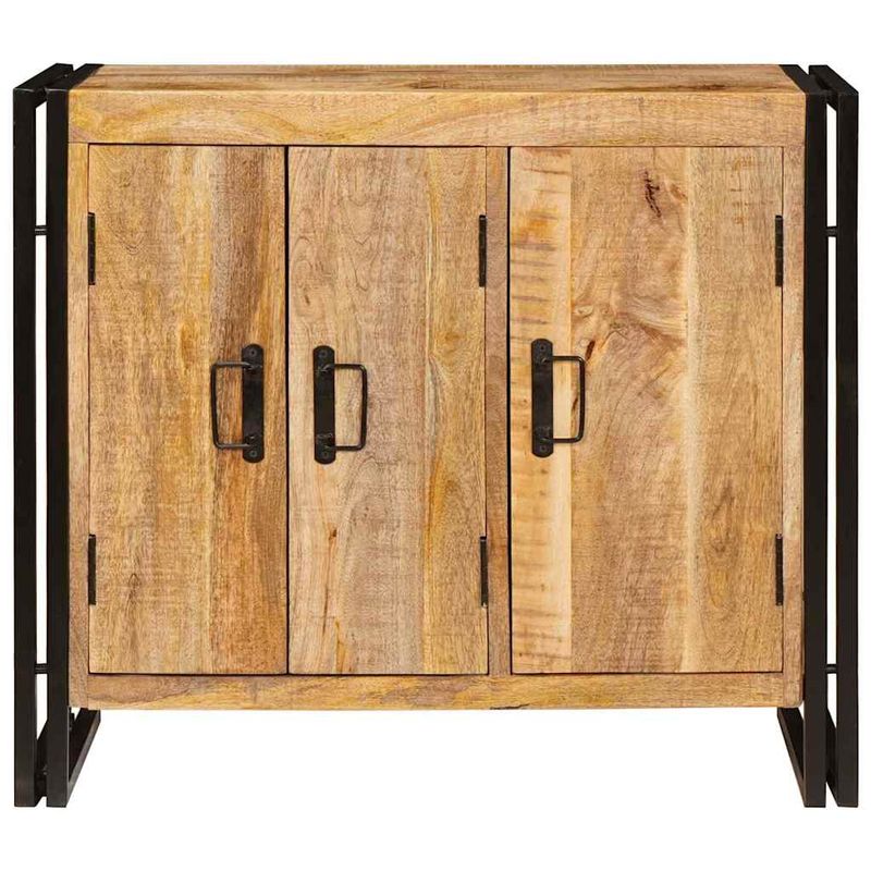 Casa si Gradina - Mobilier - Comode si corpuri - Comode - Bufet cu raft Altele cu depozitare cu usa Maro 80 x 33 x 70 cm Lemn masiv de mango - Infinity.ro