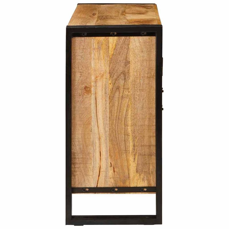 Casa si Gradina - Mobilier - Comode si corpuri - Comode - Bufet cu raft Altele cu depozitare cu usa Maro 80 x 33 x 70 cm Lemn masiv de mango - Infinity.ro
