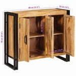 Casa si Gradina - Mobilier - Comode si corpuri - Comode - Bufet cu raft Altele cu depozitare cu usa Maro 80 x 33 x 70 cm Lemn masiv de mango - Infinity.ro