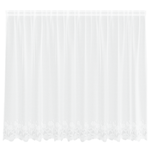Casa si Gradina - Textile si covoare - Perdele si draperii - Perdele - Cortina din Dantela cu perdele Alb 300 x 180 cm Poliester - Infinity.ro