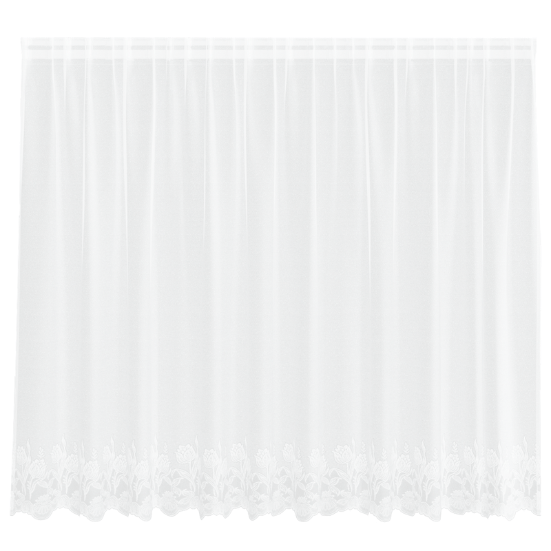 Casa si Gradina - Textile si covoare - Perdele si draperii - Perdele - Cortina din Dantela cu perdele Alb 300 x 180 cm Poliester - Infinity.ro
