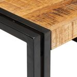 Casa si Gradina - Mobilier - Mobilier baie - Etajere baie - Raft pentru baie 65 x 50 x 23 cm Lemn solid de mango, fier - Infinity.ro