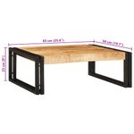 Casa si Gradina - Mobilier - Mobilier baie - Etajere baie - Raft pentru baie 65 x 50 x 23 cm Lemn solid de mango, fier - Infinity.ro