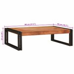 Casa si Gradina - Mobilier - Mobilier baie - Etajere baie - Raft pentru baie 80 x 50 x 23 cm Lemn solid de mango, fier - Infinity.ro
