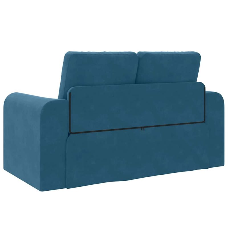 Casa si Gradina - Mobilier - Canapele si coltare - Canapele - Canapea Pat 2 in 1 Albastra 148x71x83 cm Catifea - Infinity.ro