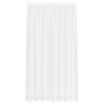 Casa si Gradina - Textile si covoare - Perdele si draperii - Perdele - Cortina din Dantela cu perdele Floral Alb 200 x 245 cm Poliester - Infinity.ro
