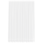 Casa si Gradina - Textile si covoare - Perdele si draperii - Perdele - Cortina din Dantela cu perdele Floral Alb 300 x 260 cm Poliester - Infinity.ro