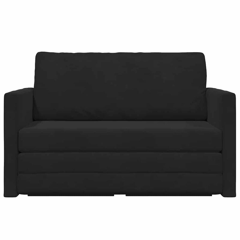 Casa si Gradina - Mobilier - Canapele si coltare - Canapele - Canapea Pat 2 in 1 Negru 124x204x61 cm Catifea - Infinity.ro