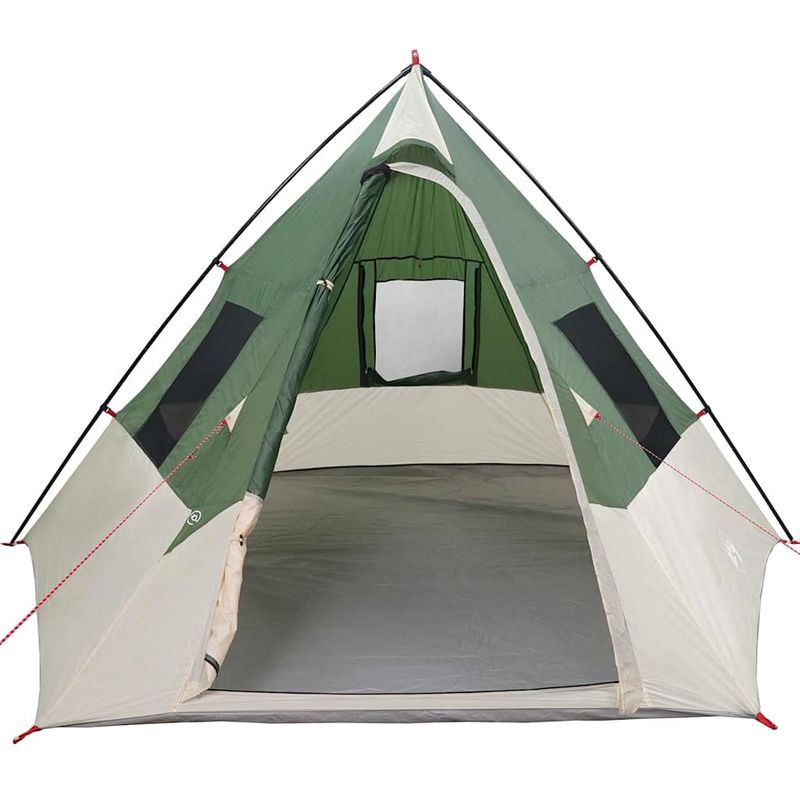 Sport si Outdoor - Camping - Corturi camping - Cort cu acoperis Altele cu aerisire de aer Verde si Negru 383 x 338 x 217 cm - Infinity.ro
