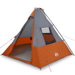 Sport si Outdoor - Camping - Corturi camping - Cort cu acoperis Altele Gri si Portocaliu si Negru 383 x 338 x 217 cm - Infinity.ro