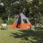 Sport si Outdoor - Camping - Corturi camping - Cort cu acoperis Altele Gri si Portocaliu si Negru 383 x 338 x 217 cm - Infinity.ro