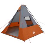 Sport si Outdoor - Camping - Corturi camping - Cort cu acoperis Altele Gri si Portocaliu si Negru 383 x 338 x 217 cm - Infinity.ro