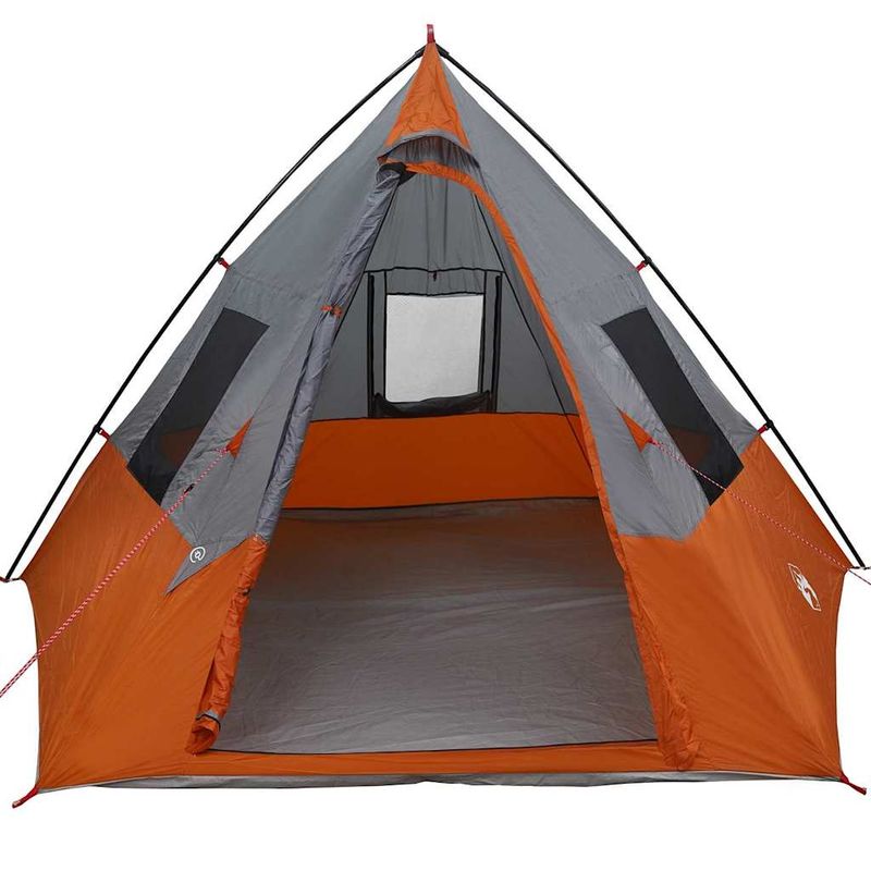 Sport si Outdoor - Camping - Corturi camping - Cort cu acoperis Altele Gri si Portocaliu si Negru 383 x 338 x 217 cm - Infinity.ro