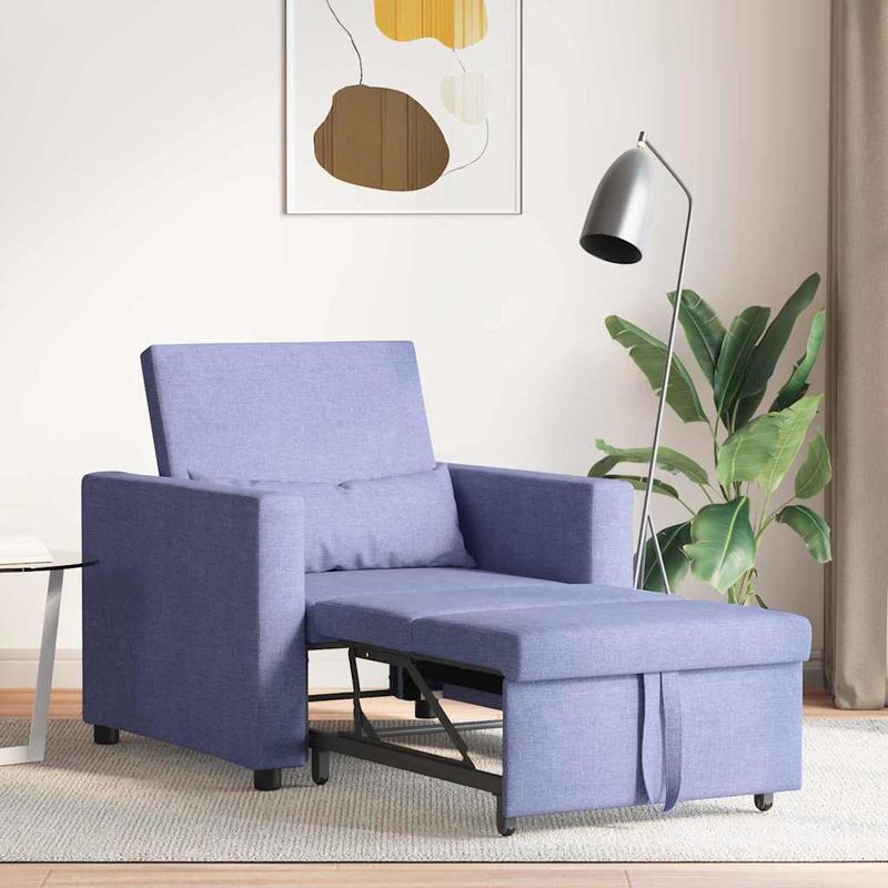 Casa si Gradina - Mobilier - Scaune si fotolii - Fotolii - Fotoliu 3 in 1 Convertible Albastru Jeans - Infinity.ro