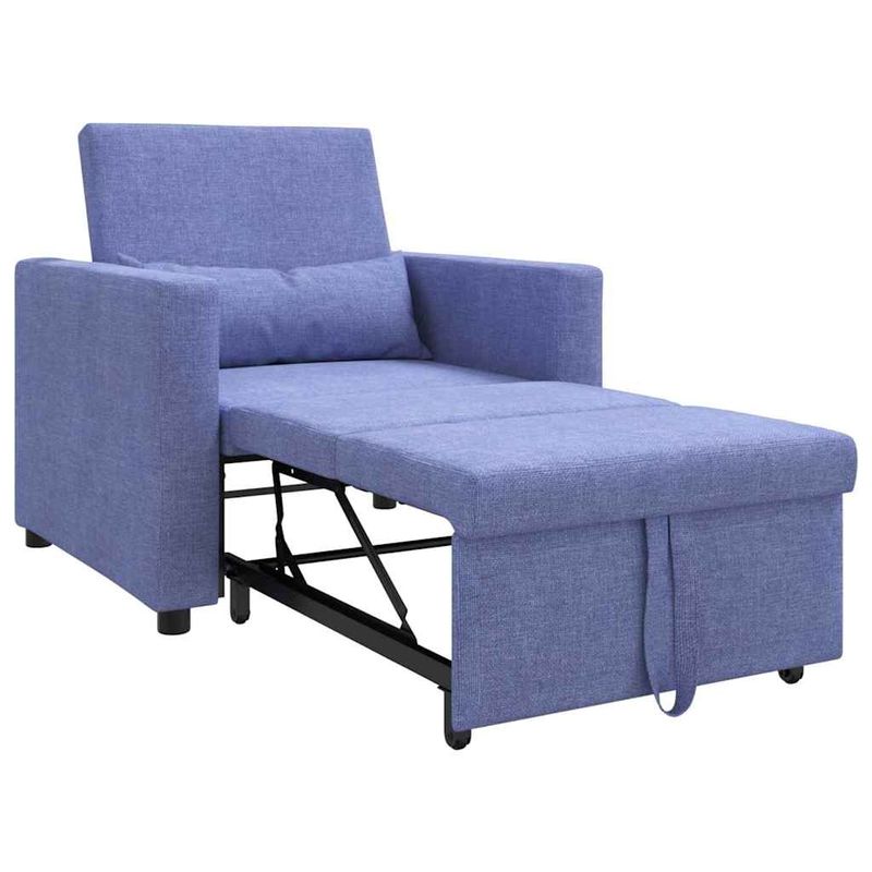 Casa si Gradina - Mobilier - Scaune si fotolii - Fotolii - Fotoliu 3 in 1 Convertible Albastru Jeans - Infinity.ro