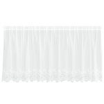 Casa si Gradina - Textile si covoare - Perdele si draperii - Perdele - Cortina din Dantela cu perdele Floral Alb 300 x 120 cm Poliester - Infinity.ro