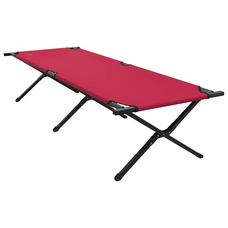 Sport si Outdoor - Camping - Mobilier pentru camping - Alte piese de mobilier pentru camping - Paturi Pliabile pentru Soare 2 piese cu Geanta de Transport Rosu 600D Oxford - Infinity.ro