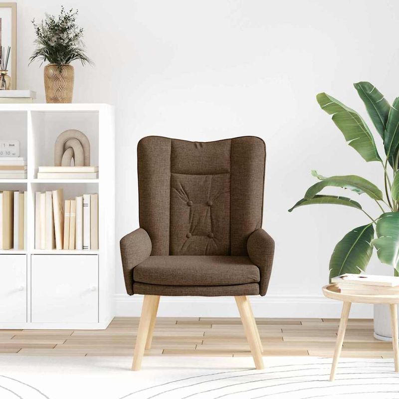Casa si Gradina - Mobilier - Scaune si fotolii - Fotolii - Fotoliu de relaxare, maro, textil - Infinity.ro