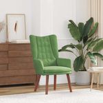 Casa si Gradina - Mobilier - Scaune si fotolii - Fotolii - Fotoliu relaxare  Verde Deschis din Catifea - Infinity.ro