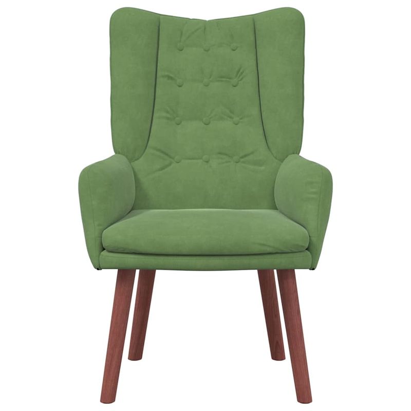 Casa si Gradina - Mobilier - Scaune si fotolii - Fotolii - Fotoliu relaxare  Verde Deschis din Catifea - Infinity.ro