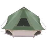 Sport si Outdoor - Camping - Corturi camping - Cort pentru Familie Tipi Verde 10 Persoane Impermeabil - Infinity.ro