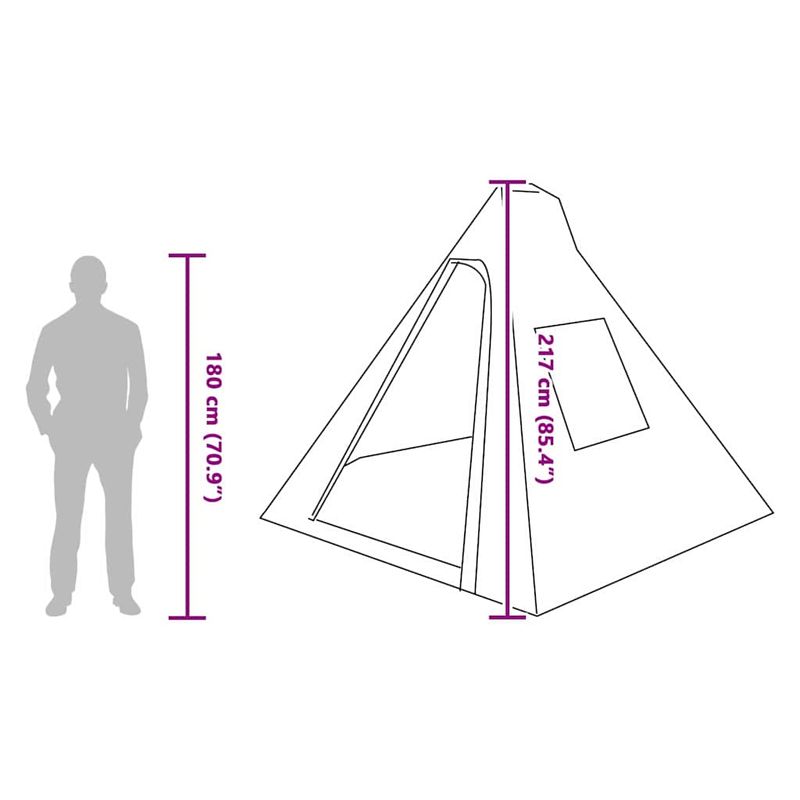 Sport si Outdoor - Camping - Corturi camping - Cort cu acoperis Altele cu aerisire de aer Albastru si Negru 383 x 338 x 217 cm - Infinity.ro