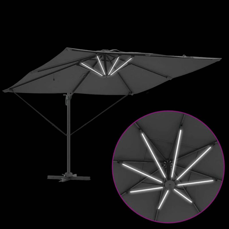 Casa si Gradina - Gradina si terasa - Umbrele si pavilioane - Umbrele - Parasol Roma cu brat articulat 286 x 285 x 270 cm Aluminiu - Infinity.ro