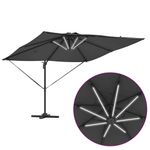 Casa si Gradina - Gradina si terasa - Umbrele si pavilioane - Umbrele - Parasol Roma cu brat articulat 286 x 285 x 270 cm Aluminiu - Infinity.ro