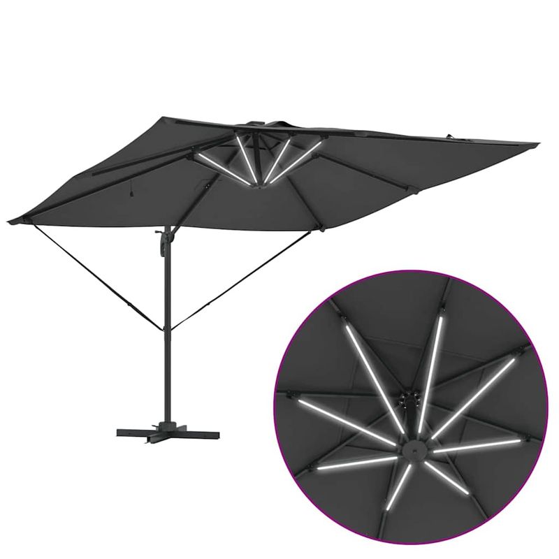 Casa si Gradina - Gradina si terasa - Umbrele si pavilioane - Umbrele - Parasol Roma cu brat articulat 286 x 285 x 270 cm Aluminiu - Infinity.ro