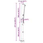 Casa si Gradina - Gradina si terasa - Piscine si accesorii - Accesorii piscine - Dus Solar de Exterior cu Cap de Dus Portabil, 217 cm, 20 L - Infinity.ro