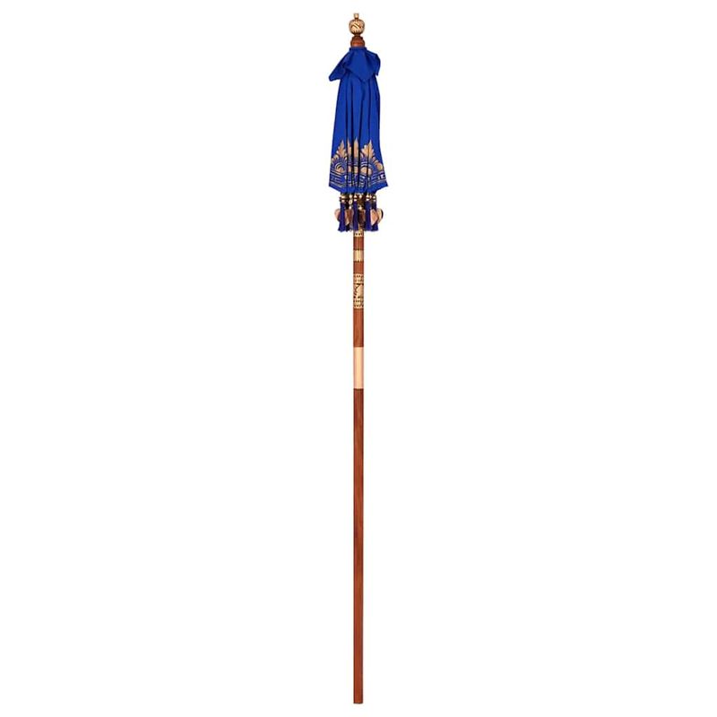 Casa si Gradina - Gradina si terasa - Umbrele si pavilioane - Umbrele - Parasol Balinez Altele albastru x 260 cm Bumbac si lemn masiv - Infinity.ro