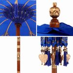 Casa si Gradina - Gradina si terasa - Umbrele si pavilioane - Umbrele - Parasol Balinez Altele albastru x 260 cm Bumbac si lemn masiv - Infinity.ro
