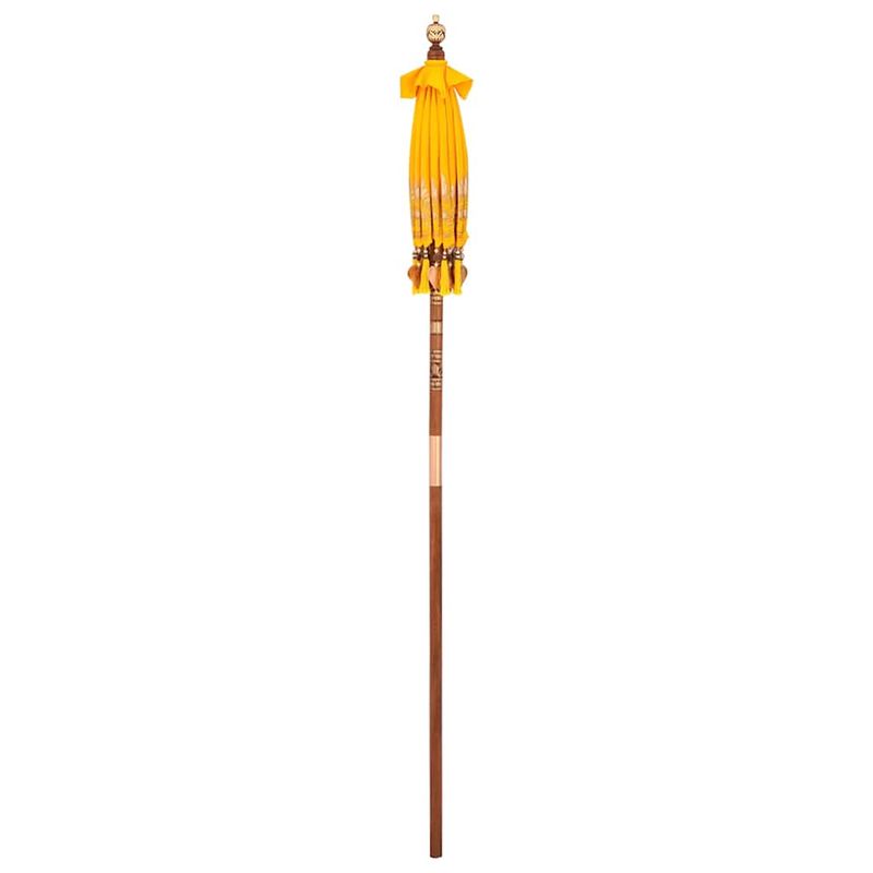 Casa si Gradina - Gradina si terasa - Umbrele si pavilioane - Umbrele - Parasol Balinez Altele Galben x 260 cm Bumbac si lemn masiv - Infinity.ro