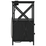 Casa si Gradina - Mobilier - Comode si corpuri - Noptiere - Cabinet de noptiere cu statie de incarcare 2 pcs Stejar negru - Infinity.ro