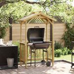 Casa si Gradina - Gradina si terasa - Casute de gradina - Adapost BBQ 133.5x63x200 cm din Lemn de Pin Impregnat - Infinity.ro