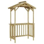 Casa si Gradina - Gradina si terasa - Casute de gradina - Adapost BBQ 133.5x63x200 cm din Lemn de Pin Impregnat - Infinity.ro