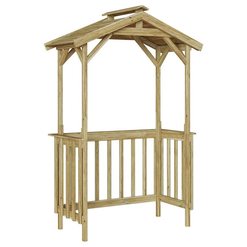 Casa si Gradina - Gradina si terasa - Casute de gradina - Adapost BBQ 133.5x63x200 cm din Lemn de Pin Impregnat - Infinity.ro