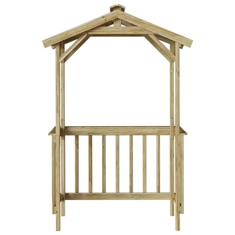 Casa si Gradina - Gradina si terasa - Casute de gradina - Adapost BBQ 133.5x63x200 cm din Lemn de Pin Impregnat - Infinity.ro