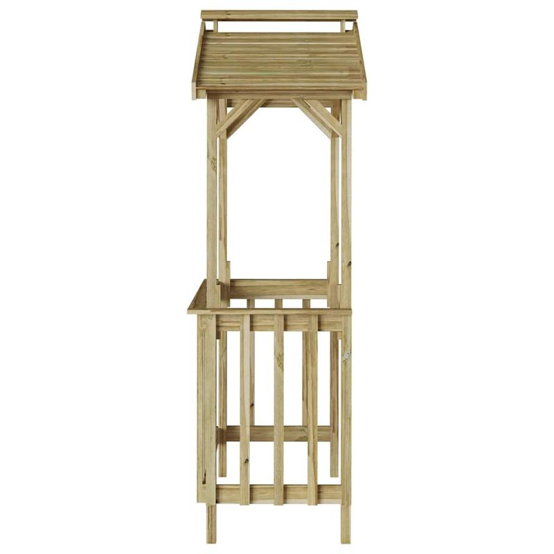 Casa si Gradina - Gradina si terasa - Casute de gradina - Adapost BBQ 133.5x63x200 cm din Lemn de Pin Impregnat - Infinity.ro