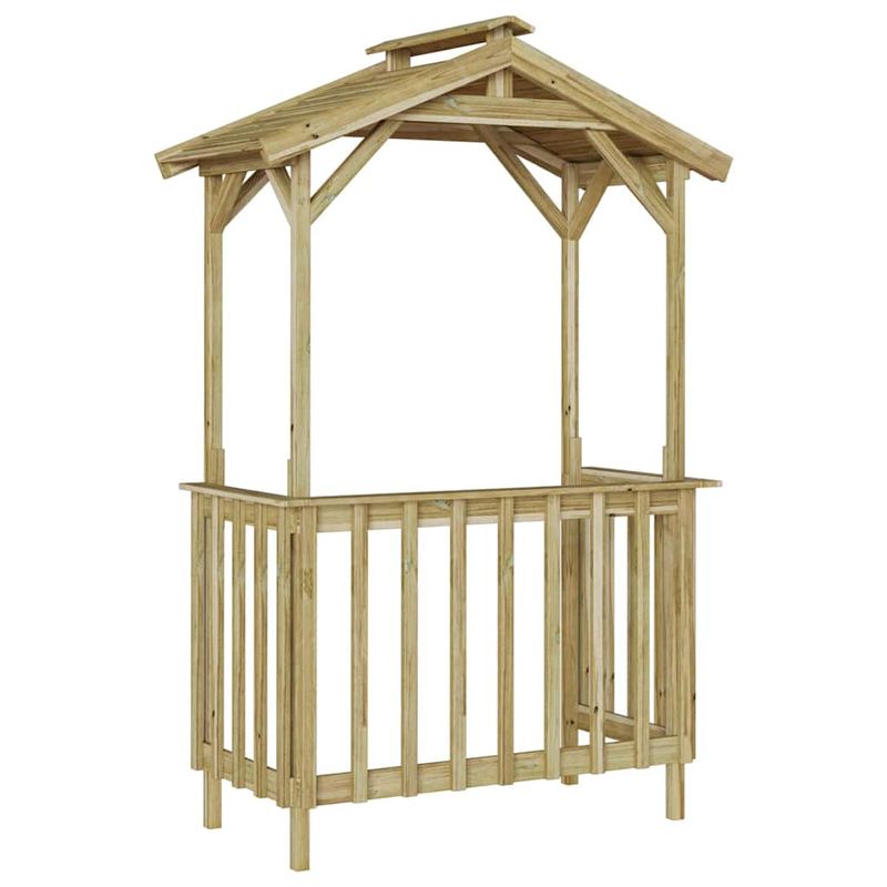 Casa si Gradina - Gradina si terasa - Casute de gradina - Adapost BBQ 133.5x63x200 cm din Lemn de Pin Impregnat - Infinity.ro