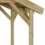 Casa si Gradina - Gradina si terasa - Casute de gradina - Adapost BBQ 133.5x63x200 cm din Lemn de Pin Impregnat - Infinity.ro