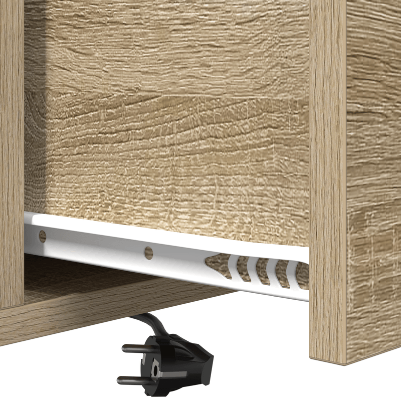 Casa si Gradina - Mobilier - Comode si corpuri - Noptiere - Cabinet de noptiere cu statie de incarcare 2 pcs Stejar sonoma - Infinity.ro