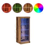 Casa si Gradina - Mobilier - Comode si corpuri - Comode - Dulap cu lumini LED Lemn vechi 41x37x100 cm - Infinity.ro