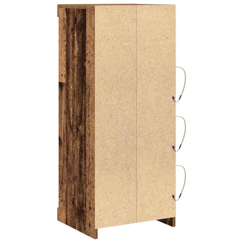 Casa si Gradina - Mobilier - Comode si corpuri - Comode - Dulap cu lumini LED Lemn vechi 41x37x100 cm - Infinity.ro