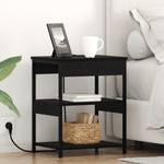 Casa si Gradina - Mobilier - Comode si corpuri - Noptiere - Noptiere 2 pcs Stejar negru 41 x 31 x 51 cm Lemn compozit - Infinity.ro