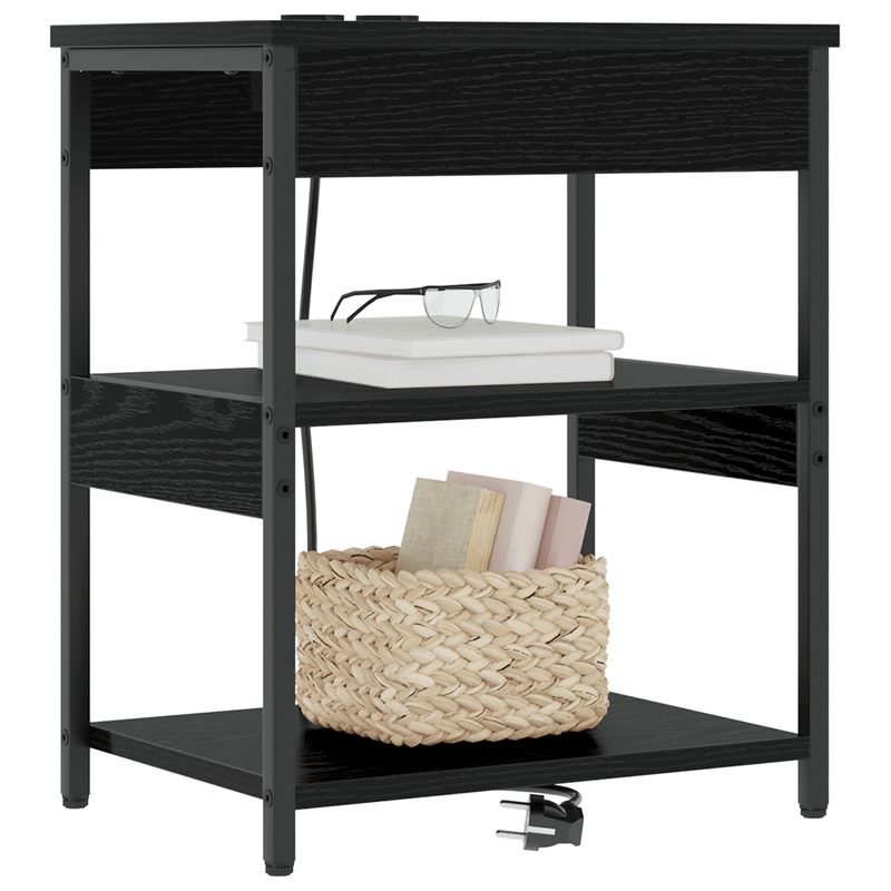Casa si Gradina - Mobilier - Comode si corpuri - Noptiere - Noptiere 2 pcs Stejar negru 41 x 31 x 51 cm Lemn compozit - Infinity.ro